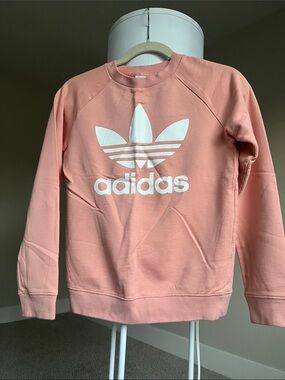 adidas Pink Trefoil Crewneck Sweatshirt